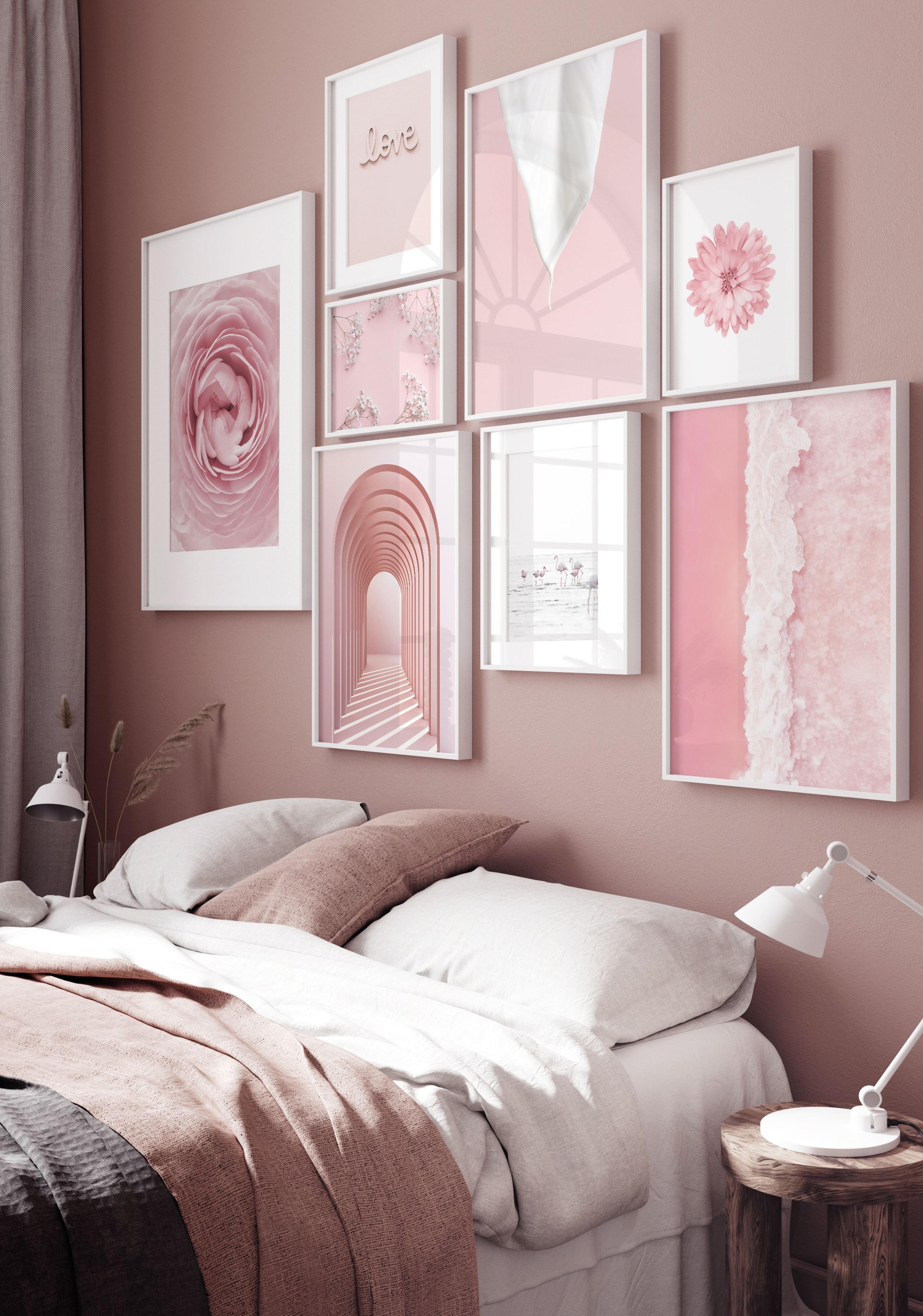 Plakat Różowa seria barw 