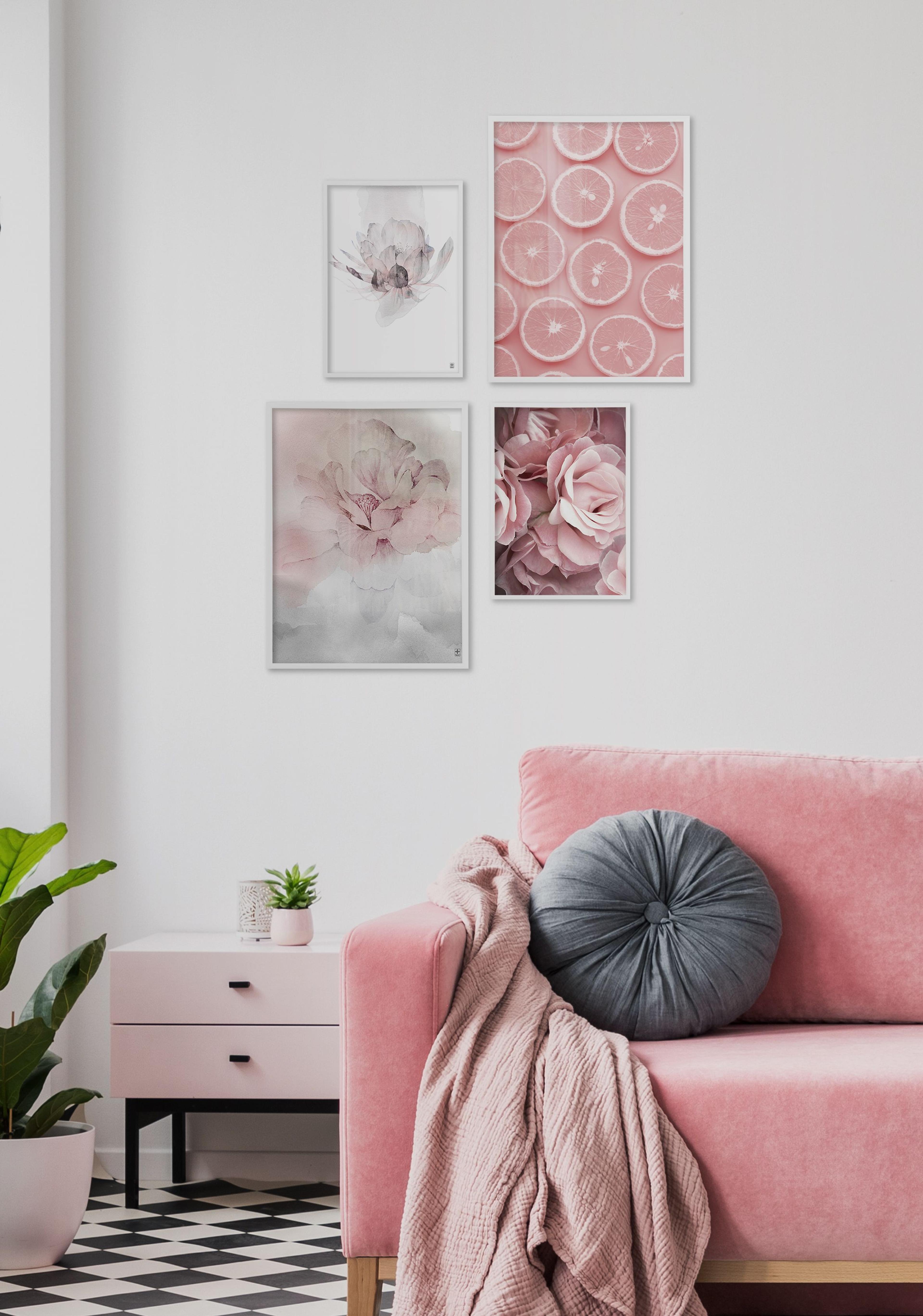 Plakat W różowym stylu 