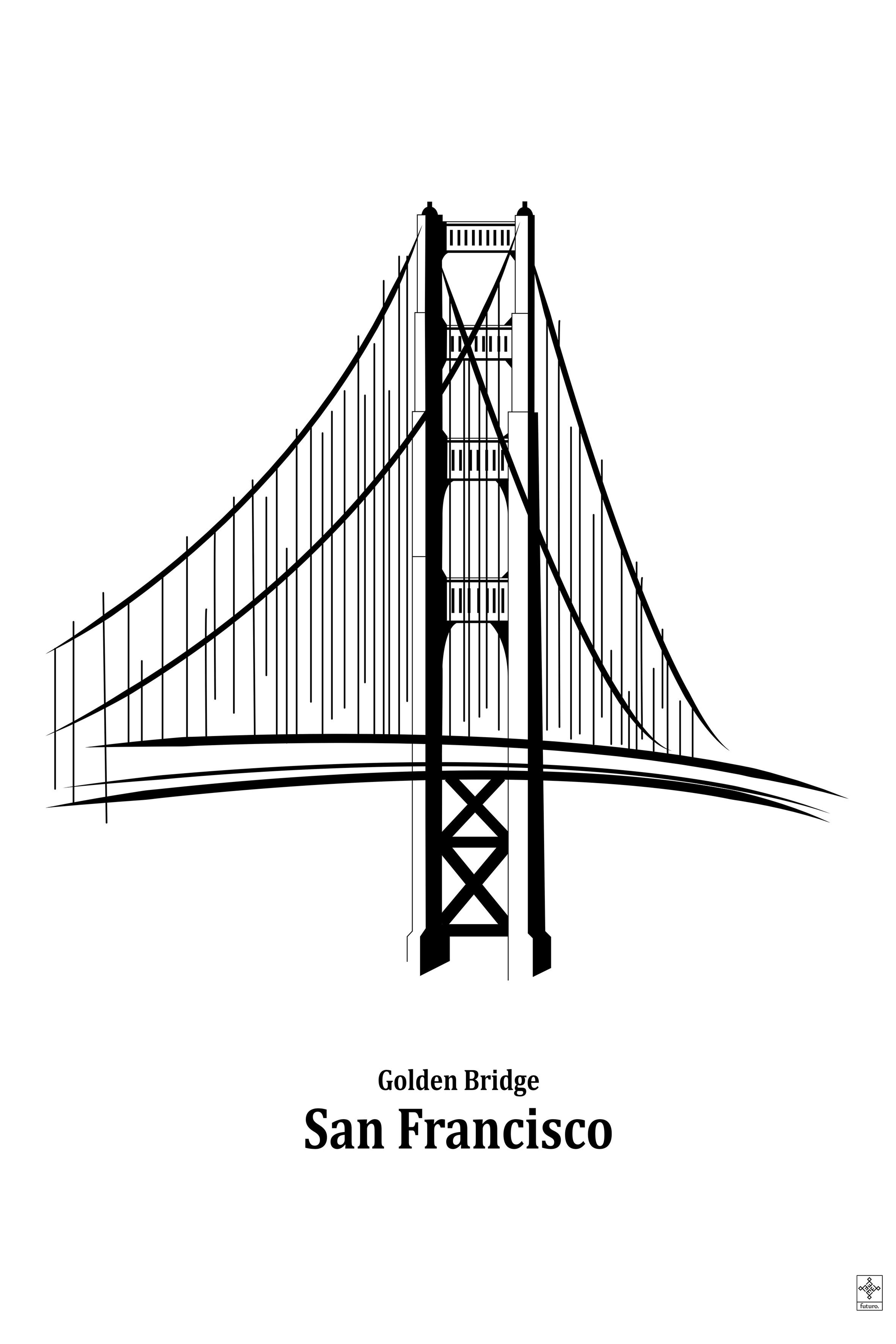 Plakat Golden Bridge